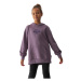 Dievčenská mikina s kapucňou 4F JUNIOR SWEATSHIRT-JWAW24TSWSF1218-51S-VIOLET