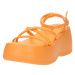 Monki Sandále  oranžová