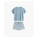 Women's pyjamas ATLANTIC - light blue