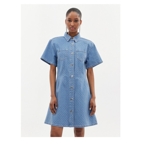 Custommade Džínsové šaty Jamilah Dots 999449457 Modrá Regular Fit
