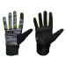 Men's cycling gloves NorthWave Fast Gel Glove Anthra/Yellow Flu