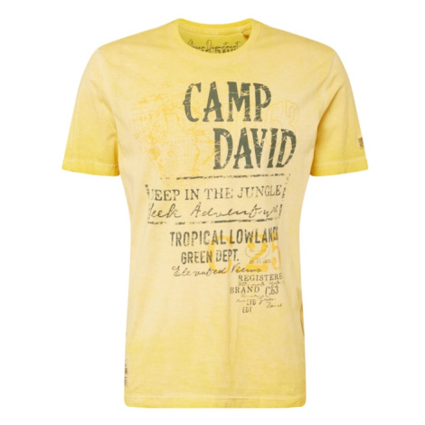 CAMP DAVID Tričko  žltá / sivá