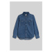 KOŠEĽA GANT RELAXED LS DENIM SHIRT MID BLUE WORN IN