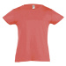 SOĽS Cherry Dievčenské tričko s krátkym rukávom SL11981 Coral