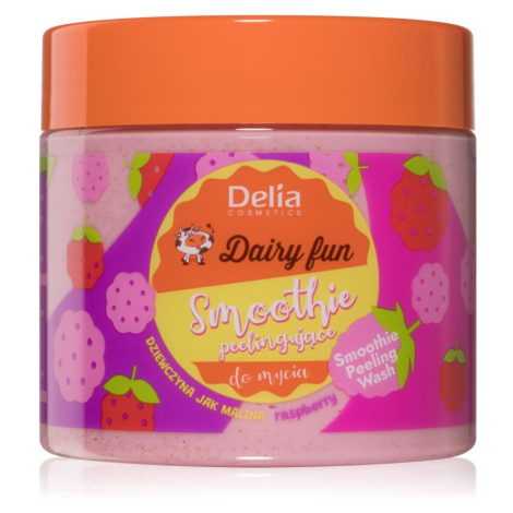 Delia Cosmetics Dairy Fun telový peeling Raspberry