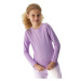 Dievčenské tričko s dlhým rukávom 4F JUNIOR LONGSLEEVE-JAW23TLONF141-52S-LIGHT VIOLET