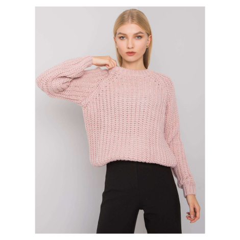 RUE PARIS Light pink knitted sweater