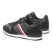 Tommy Hilfiger Sneakersy Iconic Runner Stripes Leather FM0FM04551 Čierna