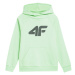 Chlapčenská mikina s kapucňou 4F JUNIOR SWEATSHIRT-4FJWSS24TSWSM0925-42S-LIGHT GREEN