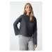 Trendyol Anthracite Knitted T-Shirt