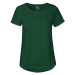 Neutral Dámske tričko s ohrnutými rukávmi z organickej Fairtrade bavlny - Fľaškovo zelená