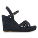 Tommy Hilfiger Espadrilky Essential Basic Wedge Sandal FW0FW07220 Tmavomodrá