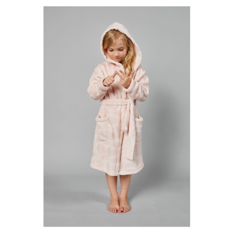 Drina Long Sleeve Bathrobe for Girls - Pink Italian Fashion