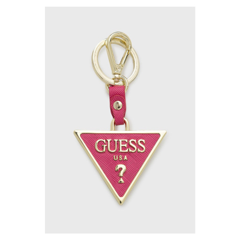 Kľúčenka Guess ružová farba