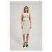 Women's beige skirt