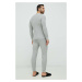 Pyžamové tričko s dlhým rukávom Polo Ralph Lauren šedá farba,s potlačou,714899615