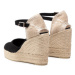 Castañer Espadrilky Carol/8ED/001 020975-100 Čierna