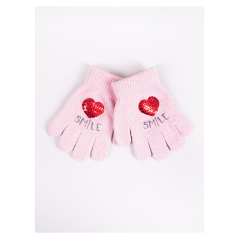 Yoclub Kids's Gloves RED-0099G-AA50-007