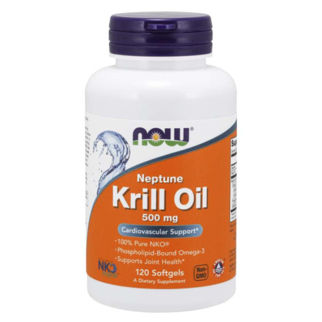 NOW® Foods NOW Krill Oil Neptune (olej z krilu), 500 mg, 120 softgel kapsúl