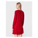TWINSET Úpletové šaty 222TT3280 Červená Regular Fit