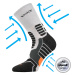 VOXX kompresné ponožky Ronin svetlo šedé 1 pár 111143