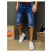 Men's denim blue shorts