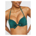 Koton Women's Green Plain Bikini Top