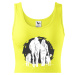 Dámské tričko s potlačou ženy, koňa a psa - tričko pre milovníčky zvierat