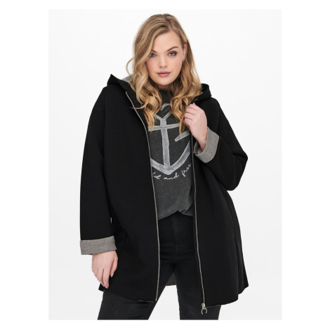 Black Short Coat hooded ONLY CARMAKOMA Lena - Women