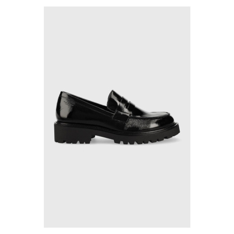 Kožené mokasíny Vagabond Shoemakers KENOVA dámske, čierna farba, na plochom podpätku, 5241.360.2