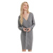 Vero Moda Dámske šaty VMHOLLYREM Regular Fit 10269251 Medium Grey Melange S