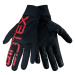 BIOTEX Cyklistické rukavice dlhoprsté - THERMAL TOUCH GEL - čierna/červená