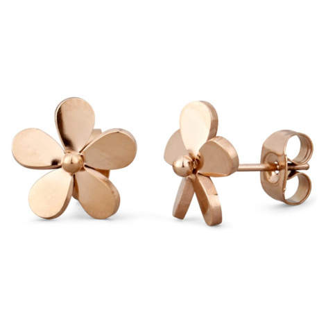 Fleurette Rosegold Earrings Happy Socks