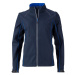 James & Nicholson Dámska softshellová bunda 2v1 JN1121 - Tmavomodrá / kráľovská modrá