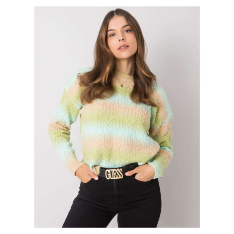 Sweater-LC-SW-0023.10-light green Rue Paris