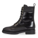 Calvin Klein Outdoorová obuv Rubber Sole Combat Boot Lg Wl HW0HW01715 Čierna