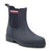 Tommy Hilfiger Gumáky Rain Boot Ankle Elastic FW0FW06774 Tmavomodrá