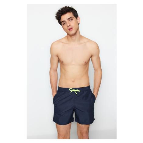 Trendyol Navy Blue Basic Standard Length Swimsuit Marine Shorts