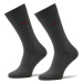 Hugo Súprava 2 párov vysokých ponožiek unisex 2p Rs Uni Colors Cc 50469638 Sivá