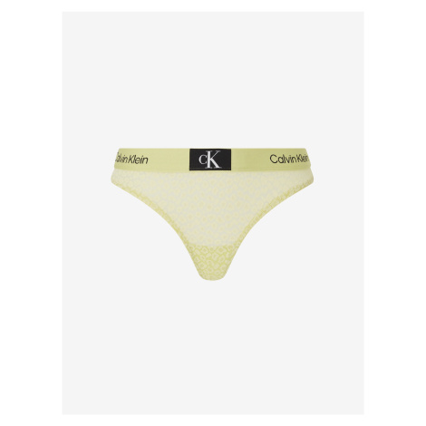 Calvin Klein Underwear Light Yellow Women's Thong - Women