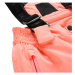 Alpine Pro Felero Detské lyžiarske nohavice s Ptx membránou KPAB321 neon salmon