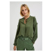 Women's khaki blouse