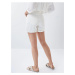 Biele dámske rifľové kraťasy Salsa Jeans Secret Glamour