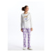 LC Waikiki Crew Neck Printed Long Sleeve Women's Pajama Set