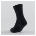 Detské športové ponožky RS 160 vysoké 3 páry sivo-čierne
