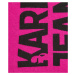 Šál Karl Lagerfeld Jeans Knitted Logo Scarf Ružová