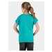 Zelené dievčenské vzorované tričko SAM 73