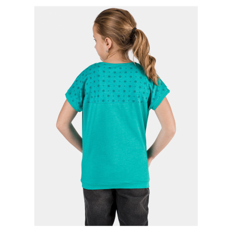 Zelené dievčenské vzorované tričko SAM 73