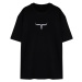 Trendyol Large Size Black Oversize/Wide Fit Comfortable Printed 100% Cotton T-Shirt