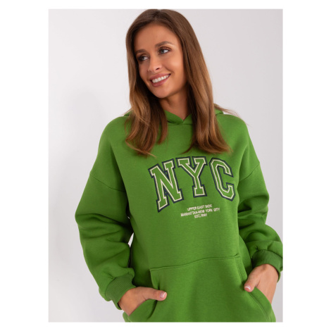 Light Green Insulated Kangaroo Sweatshirt